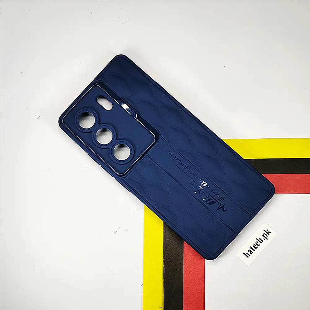 Tecno Camon 40 New Soft Silicone Back Case (Navy Blue)