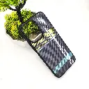  Vivo Y18 4G|Y03 4G 3D PITTAKA Fiber Fusion Stripe Edition Back Case (Black)  