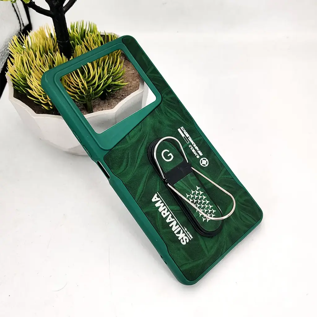 Infinix Note 40 4G SKINARMA Premium Leather Texture With Stand Back Case (Green)