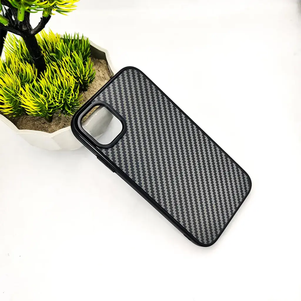 Iphone 11 3D PITTAKA Fiber Fusion Stripe Edition Back Case (Black)