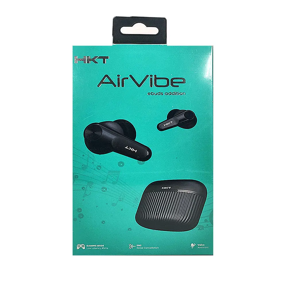 HKT Air Vibe Wireless Bluetooth Earbuds With ENC E-Buds Edition Gaming Buds 