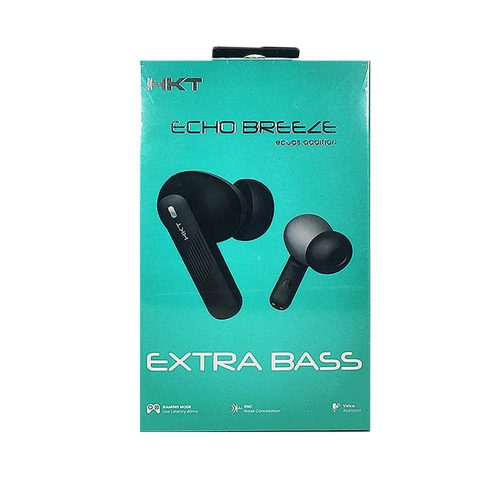 HKT Echo Breeze  Wireless Bluetooth Earbuds With ENC E-Buds Edition Gaming Buds   