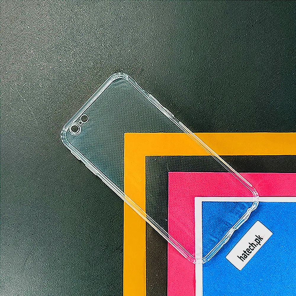 Iphone 6G Dust Plug Transparent Back Case  