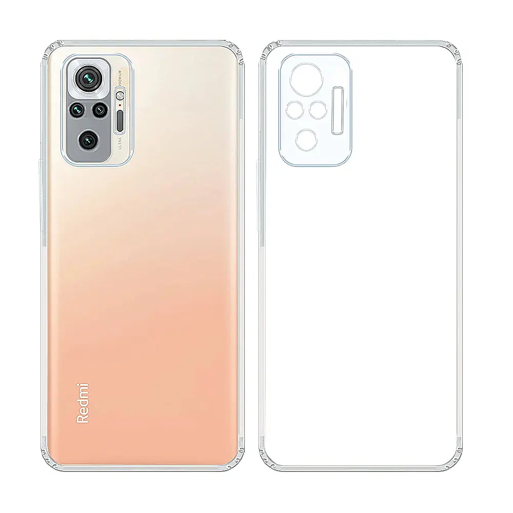 Xiaomi Redmi Note 10 Dust Plug TPU|Transparent Back Case 