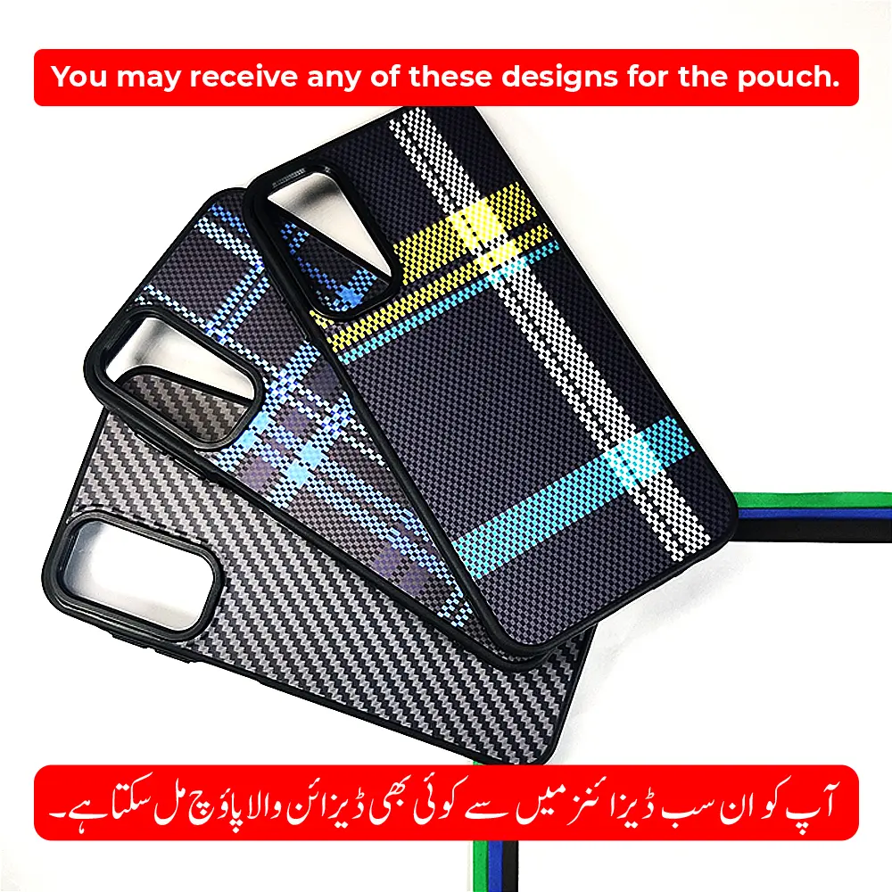 Samsung Galaxy A15 4G|5G 3D PITTAKA Fiber Fusion Stripe Edition Back Case (Black) 