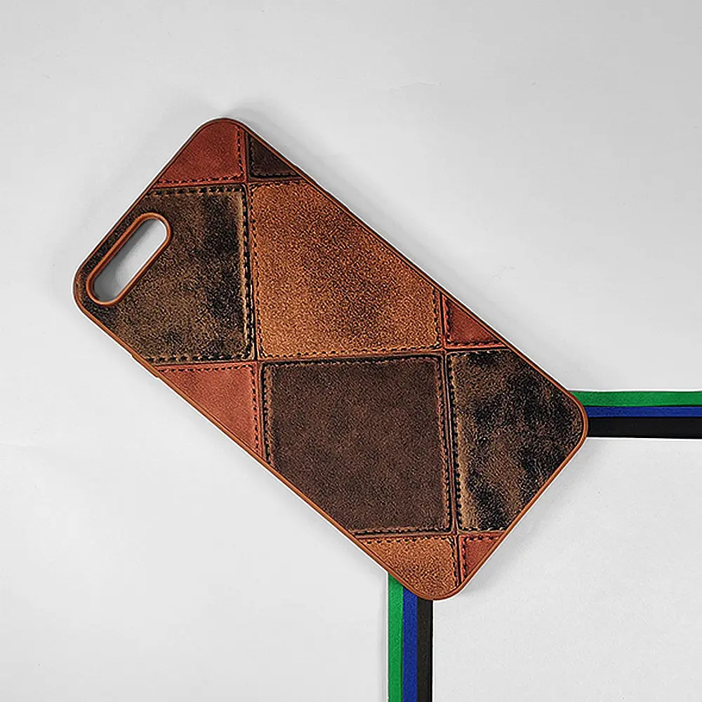 iPhone 7G Plus|8G Plus Leather Texture Premium Back Case (Brown)
