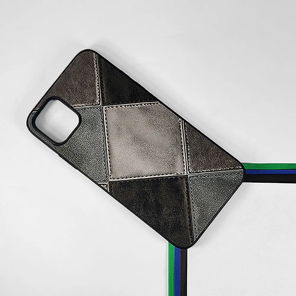 iPhone 11 Pro Max Leather Texture Premium Back Case (Black)