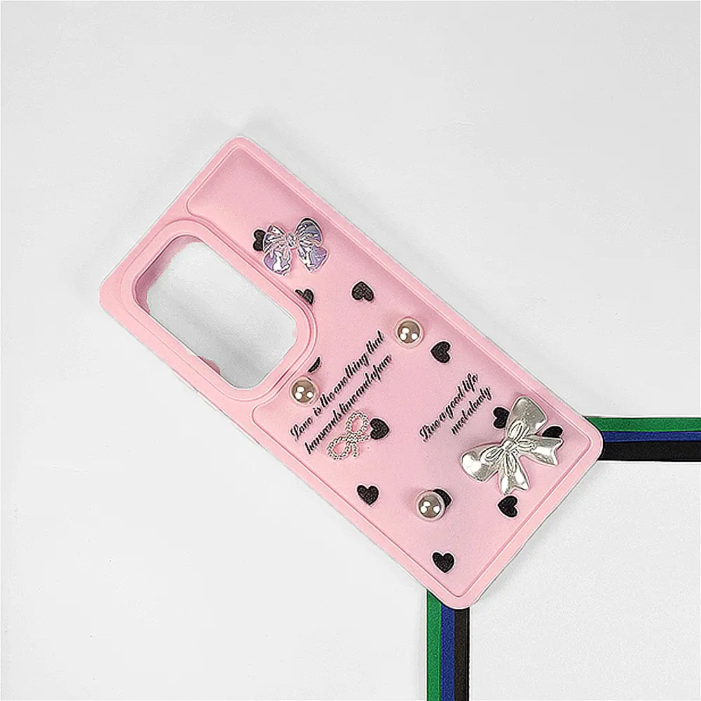 Infinix Hot 50 Pro Plus Bow Ladies Fancy Soft Silicone Back Case (Baby Pink)