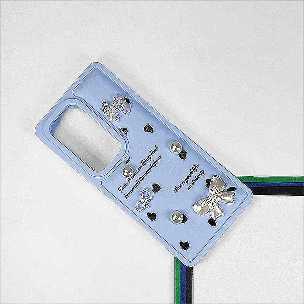 Infinix Hot 50 Pro Plus Bow Ladies Fancy Soft Silicone Back Case (Sky Blue)