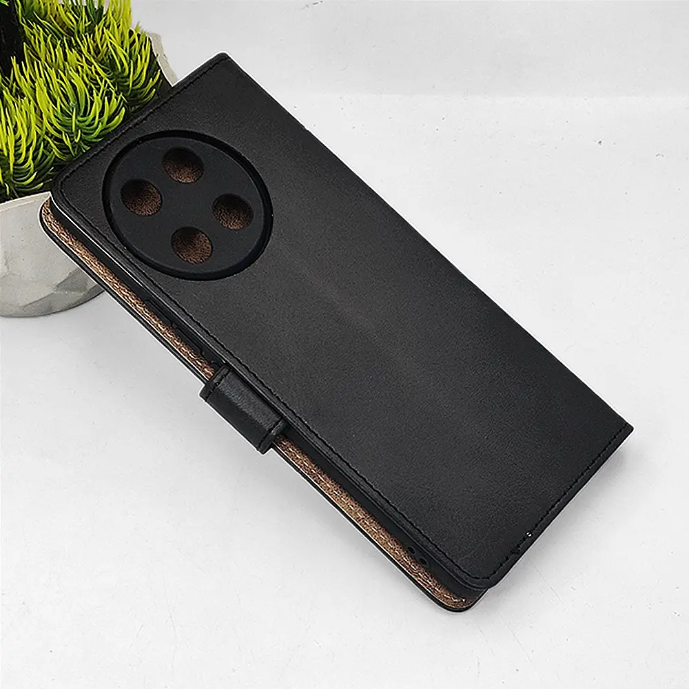 Tecno Camon 30S NMT Premium Luxuary Leather Book Case (Black)