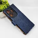 Infinix Zero 30 4G NMT Premium Luxuary Leather Book Case (Navy Blue)