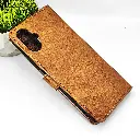 Samsung A06 NMT Premium Luxuary Leather Book Case (Golden)