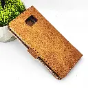 Samsung S7 Edge NMT Premium Luxuary Leather Book Case (Golden)