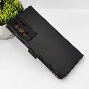 Samsung Note 20 Ultra NMT Premium Luxuary Leather Book Case (Black)