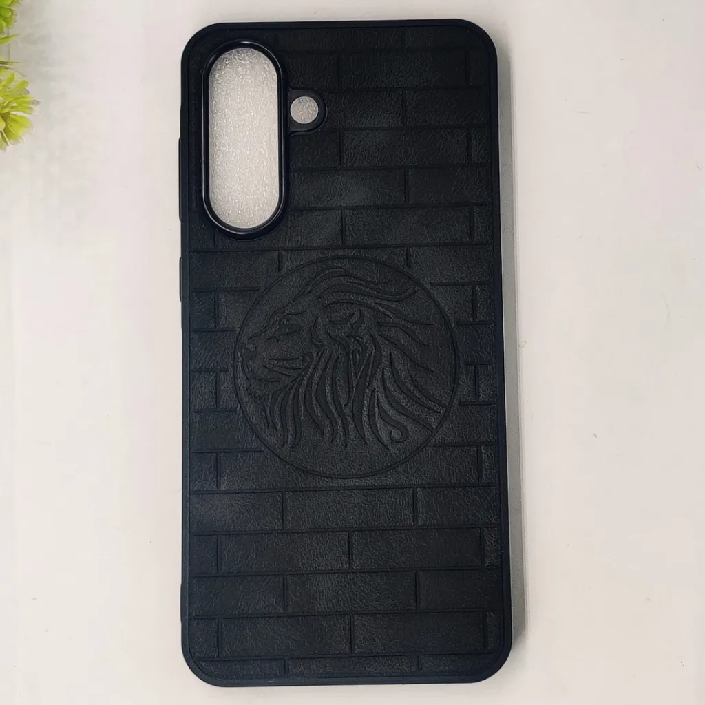 [PO56BSA56 5G-1-2] Samsung Galaxy A56|A36 5G Prick Pattern Premium Leather Back Case (Black)