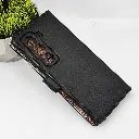 Infinix HOT 50 Pro Plus NMT Premium Luxuary Leather Book Case (Black)