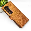 Infinix HOT 50 Pro Plus NMT Premium Luxuary Leather Book Case (Golden)
