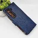 Infinix HOT 50 Pro Plus NMT Premium Luxuary Leather Book Case (Navy Blue)