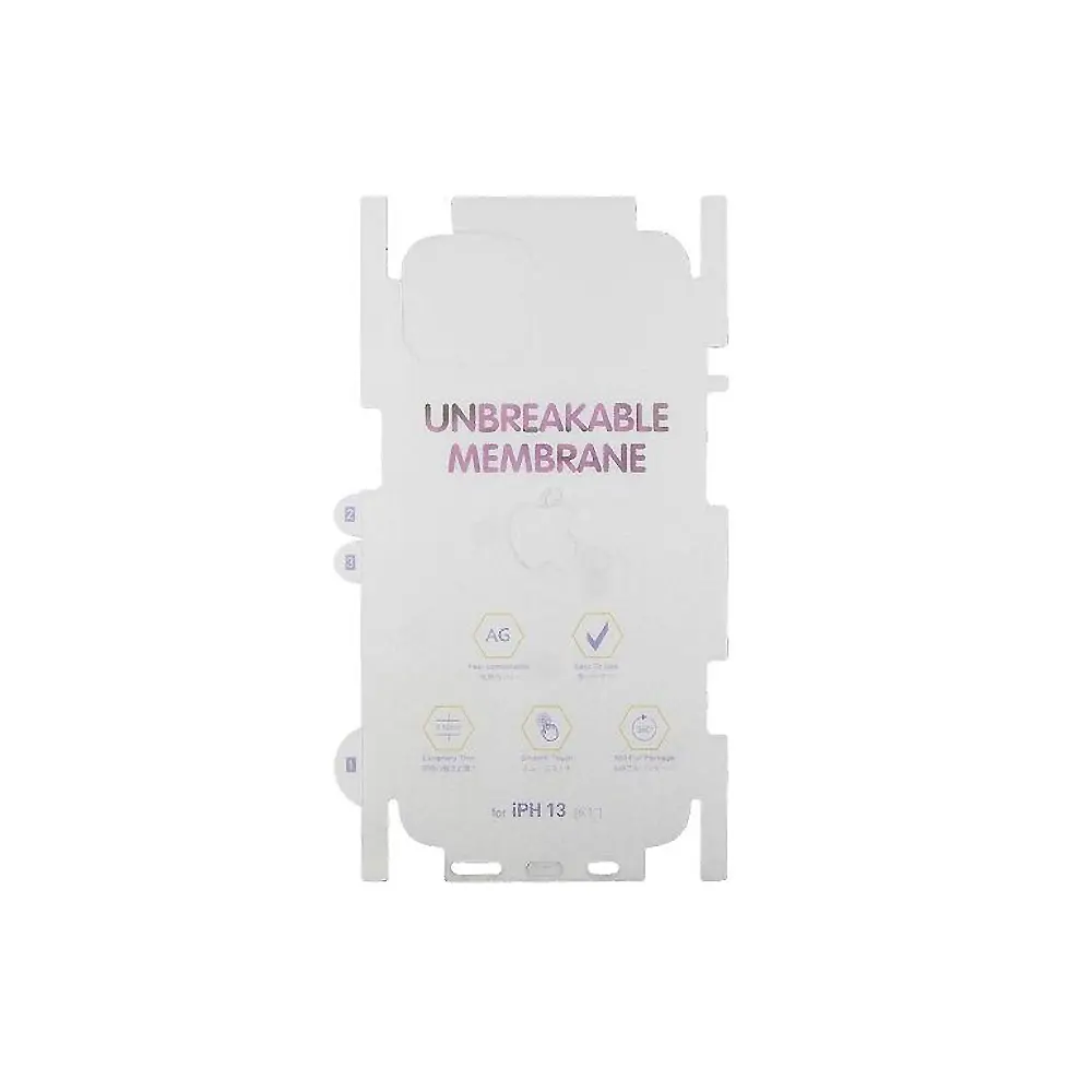 [PL10IP12MINI-3] iPhone 12 Mini Unbreakable Membrane Back Sheet - Ultimate Protection