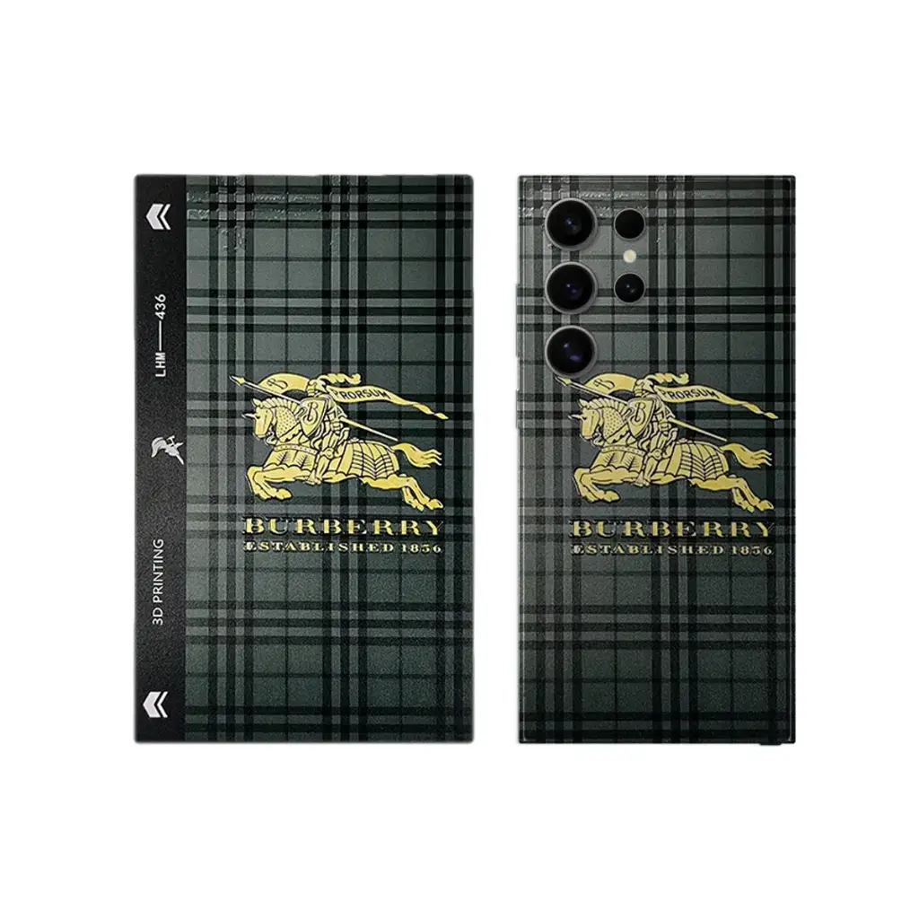 3D Printed Mobile Back Customize Skin (Burberry)