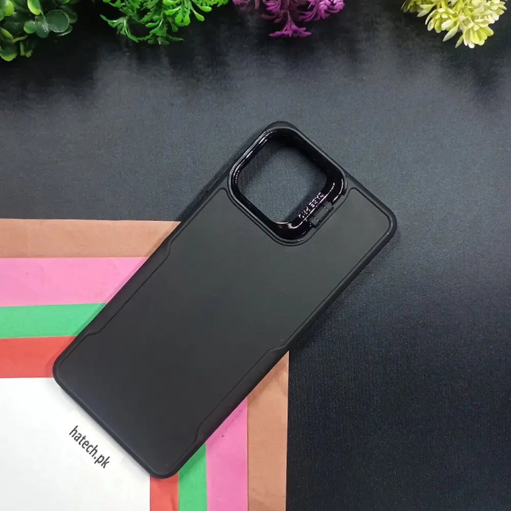Samsung Galaxy A05 Case Pro Camera Stand Soft Silicone Back Case (Black)