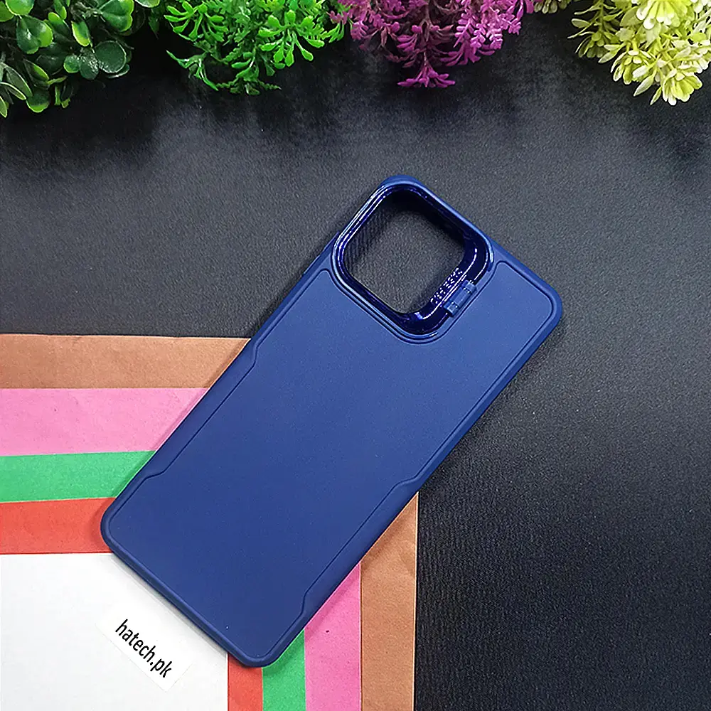 Samsung Galaxy A05 Case Pro Camera Stand Soft Silicone Back Case (Navy Blue)