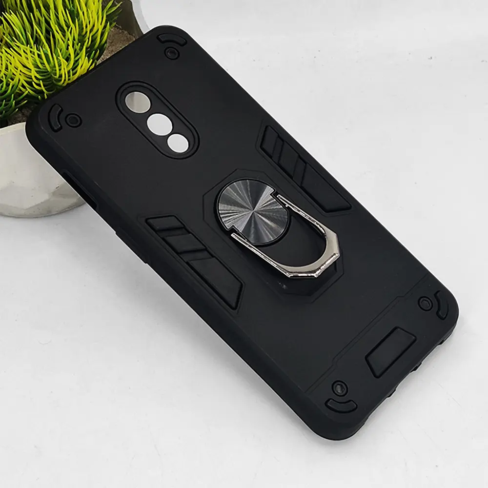 OnePlus 6T/One Plus 7 Armour Back Case (Black)