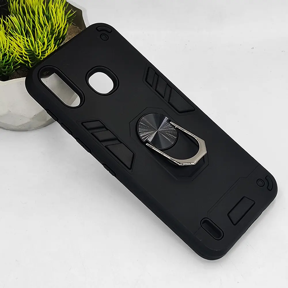 [PO39BISMRT4-1-2] Infinix Smart 4 Armour Back Case (Black)