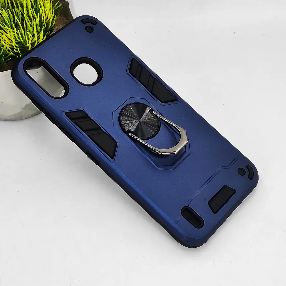 Infinix Smart 4 Armour Back Case (Navy Blue)