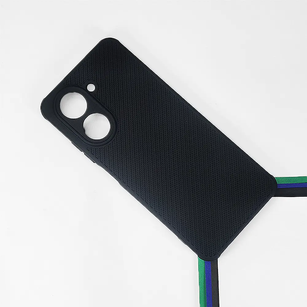 Xiaomi Redmi A5 4G|Poco C71 4G Carbon Texture Lining Soft Silicone Back Case (Black)