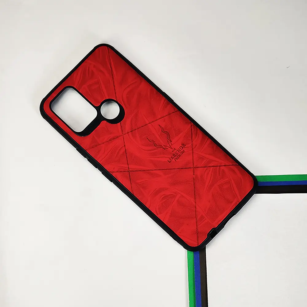 [PO18BTPOV-1-4] Tecno Pova Markhor Leather Back Case (Red)