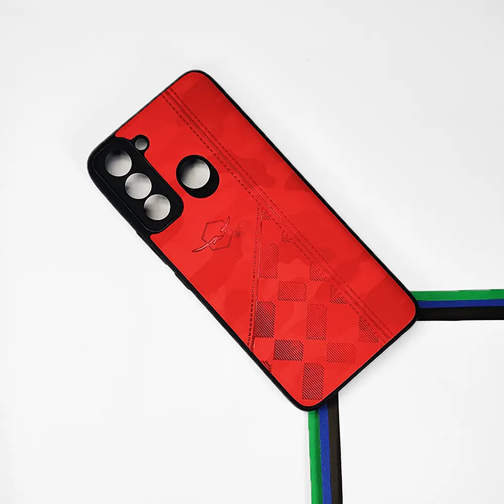Tecno Pop 5 Lite Soft Leather Back Case (Red)