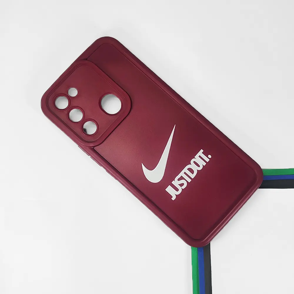 Tecno Spark 8C / Spark 9 / Spark Go 2022 Logo Soft Silicone Printed Back Case (Maroon)