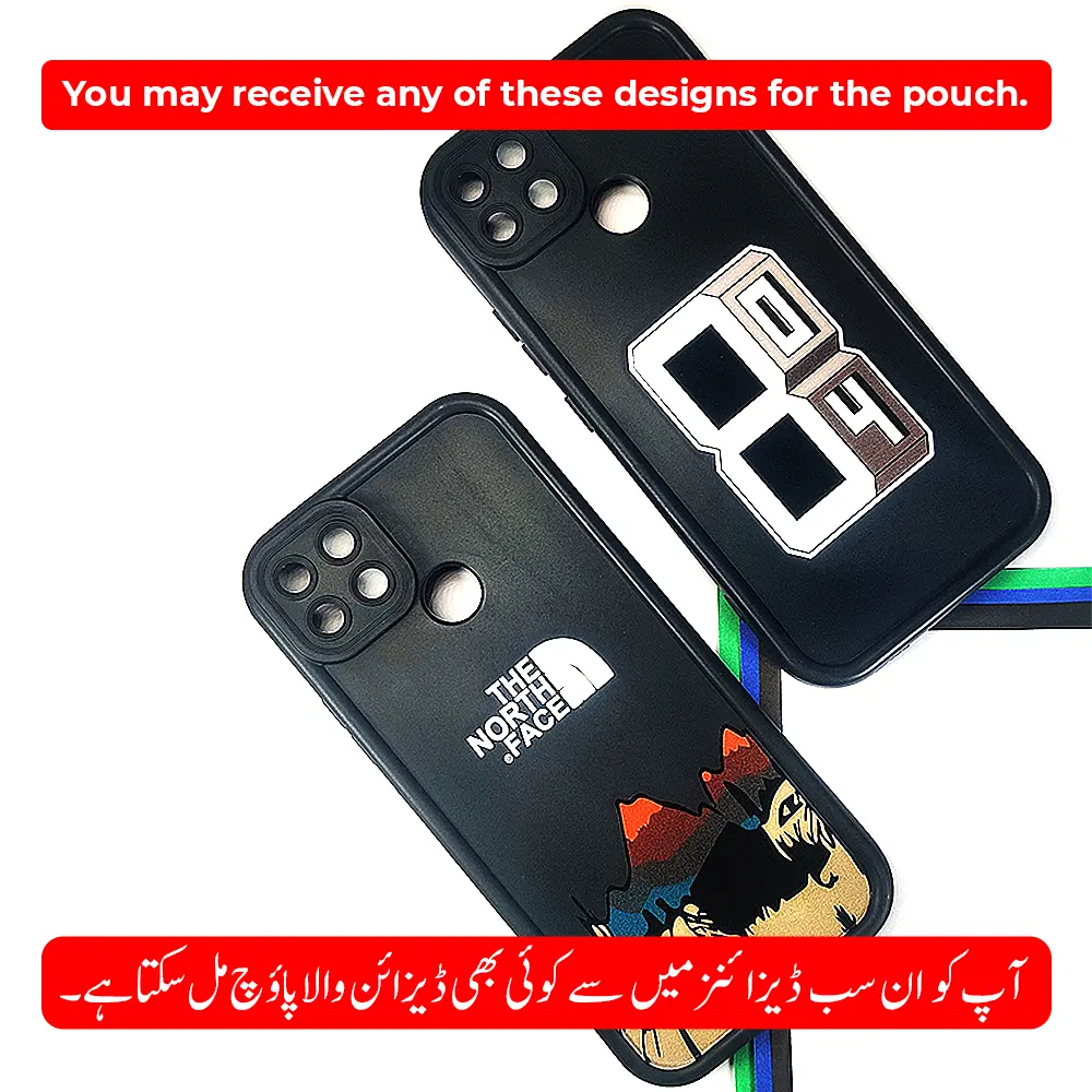 Oppo Realme C12|C15|C25s|C25 Logo Soft Silicone Printed Back Case (Black)