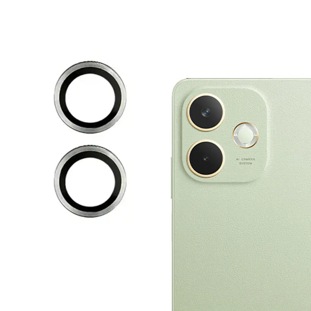 Oppo A5 Pro 5G|Vivo Y04 Camera Rings - (Silver) | Durable Protection for Your Lens