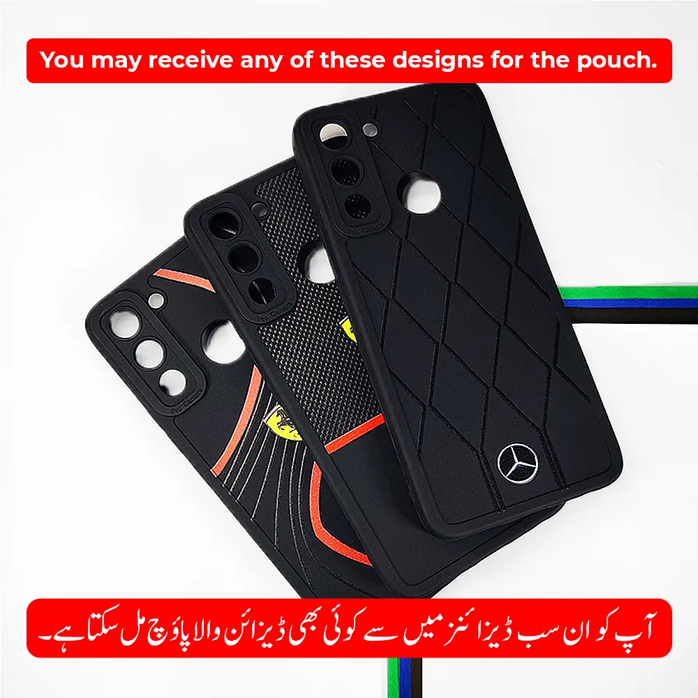Tecno Pop 5 Lite Soft Silicone Printed Back Case (Black) 