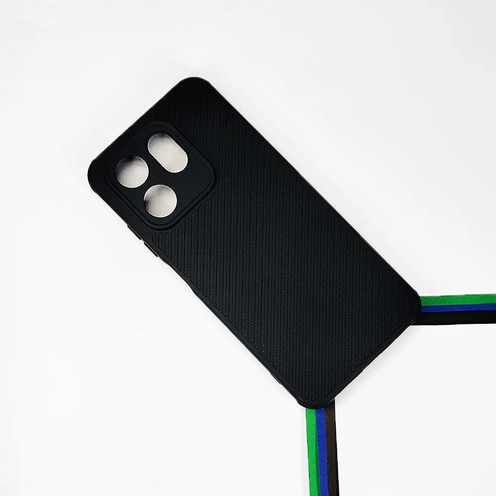 Infinix HOT 50i|Smart 9|Smart 9 HD Carbon Texture Lining Soft Silicone Back Case (Black)