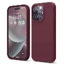 iPhone 14 Pro Original Official Soft Silky Case (Maroon)