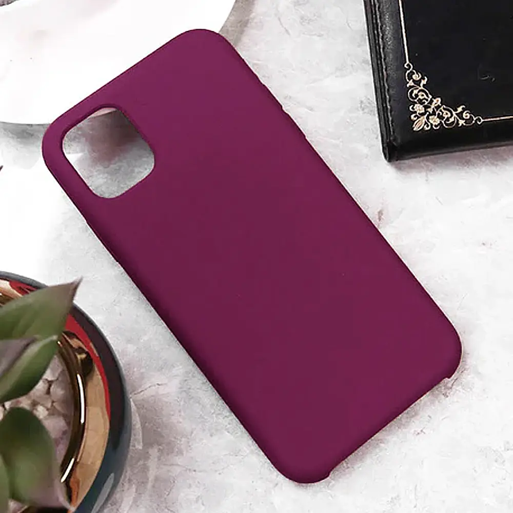 iPhone 11 Pro Original Official Soft Silky Back Case (Maroon)