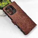 Infinix HOT 50i|Smart 9|Smart 9 HD NMT Premium Luxuary Leather Book Case (Dark Brown)