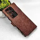 iTel S25 Ultra 4G NMT Premium Luxuary Leather Book Case (Dark Brown)