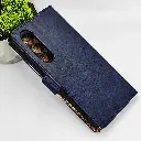 iTel S25 4G NMT Premium Luxuary Leather Book Case (Navy Blue)