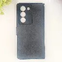 Vivo Y100|Y200E|V30 Lite 5G NMT Premium Luxuary Leather Book Case (Black)