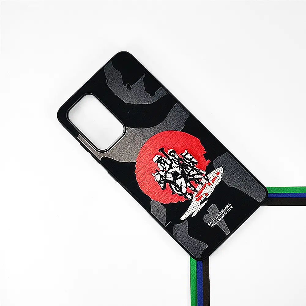Samsung Galaxy A52/A52S Velvet Embroidery Santa Barbara Polo Racquet Club Back Case (Black) 