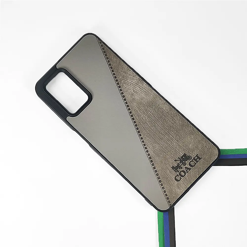 Oppo A54 Coach Leather Back Case (Gray)