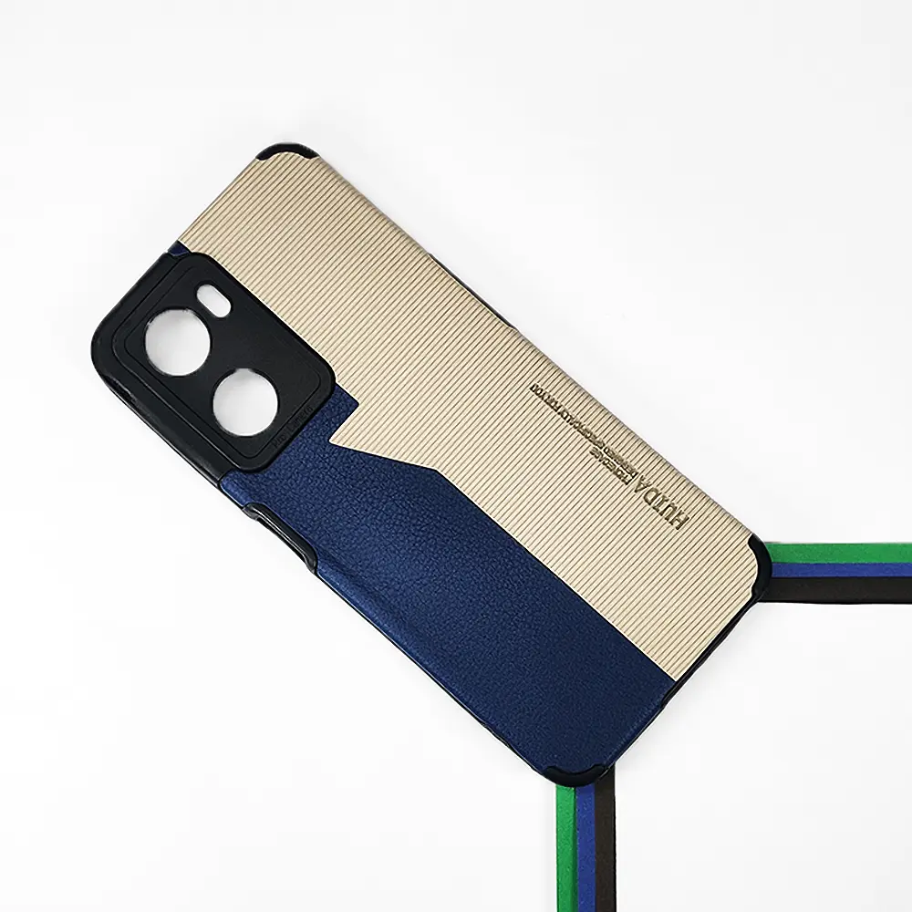 Oppo A57 4G|A77 4G Huida Dual Leather Back Case (Navy Blue)