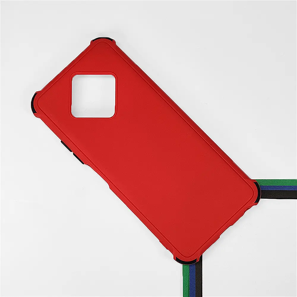 Infinix Zero 8|Zero 8i Colour Bumper & Button Soft Silicone Back Case (Red)