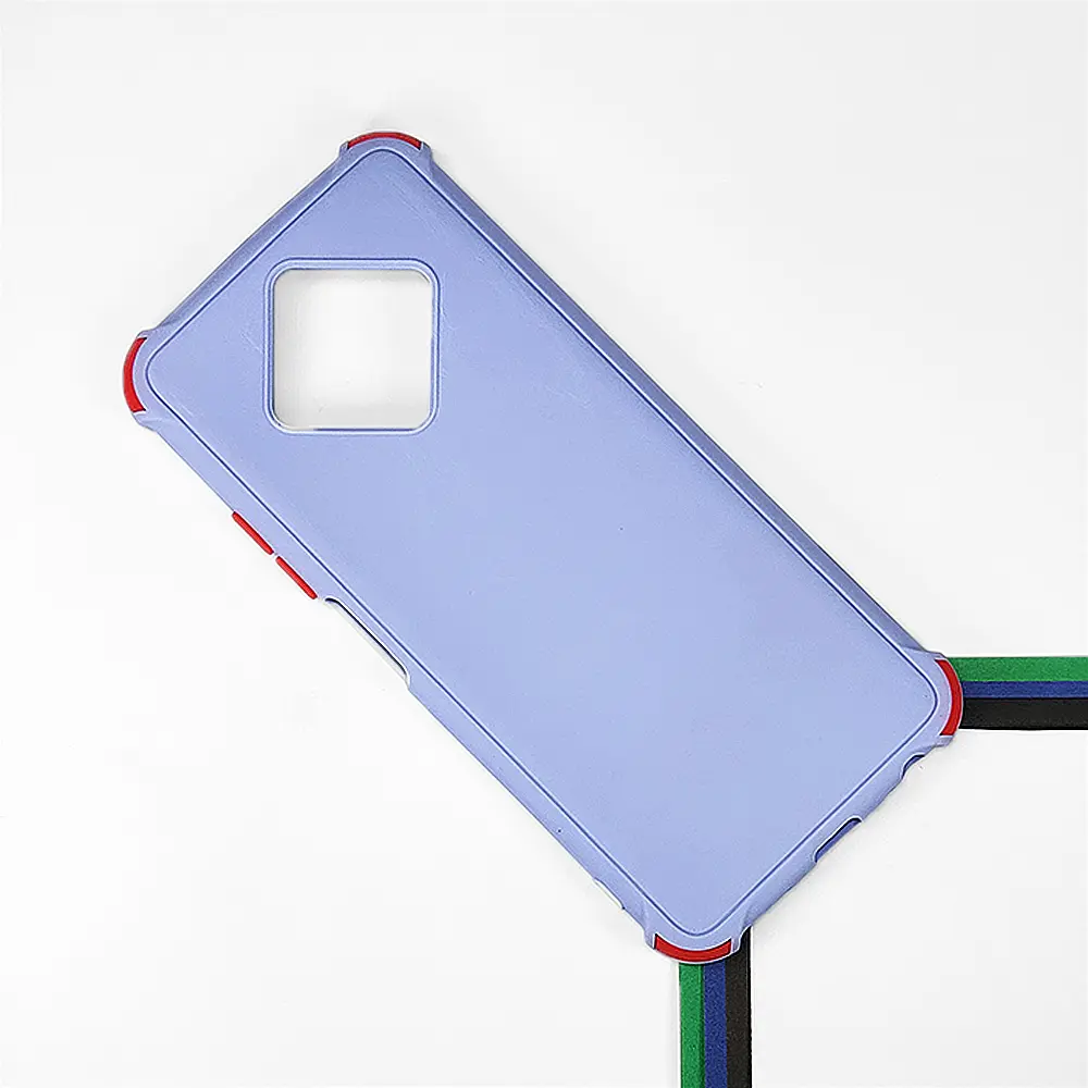 Infinix Zero 8|Zero 8i Colour Bumper & Button Soft Silicone Back Case (Light Purple)