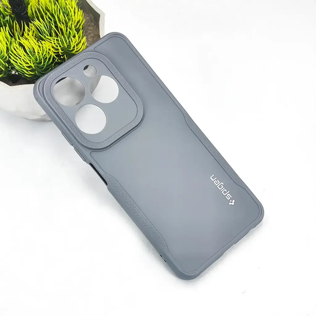 Infinix Hot 40| 40 Pro Spigen Soft Silicone Back Case (Gray)