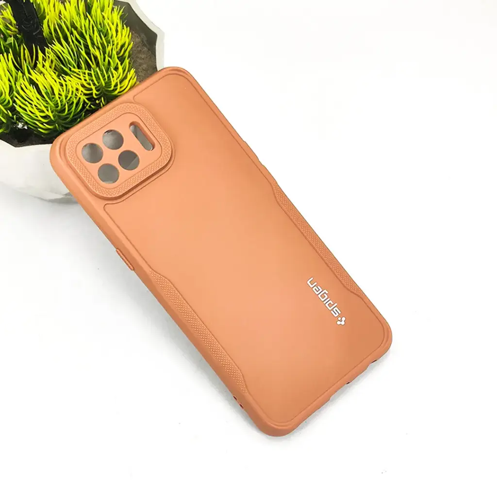 Oppo F17 Pro Spigen Soft Silicone Back Case (Brown)
